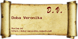 Doba Veronika névjegykártya